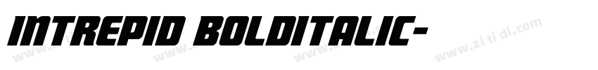 Intrepid BoldItalic字体转换